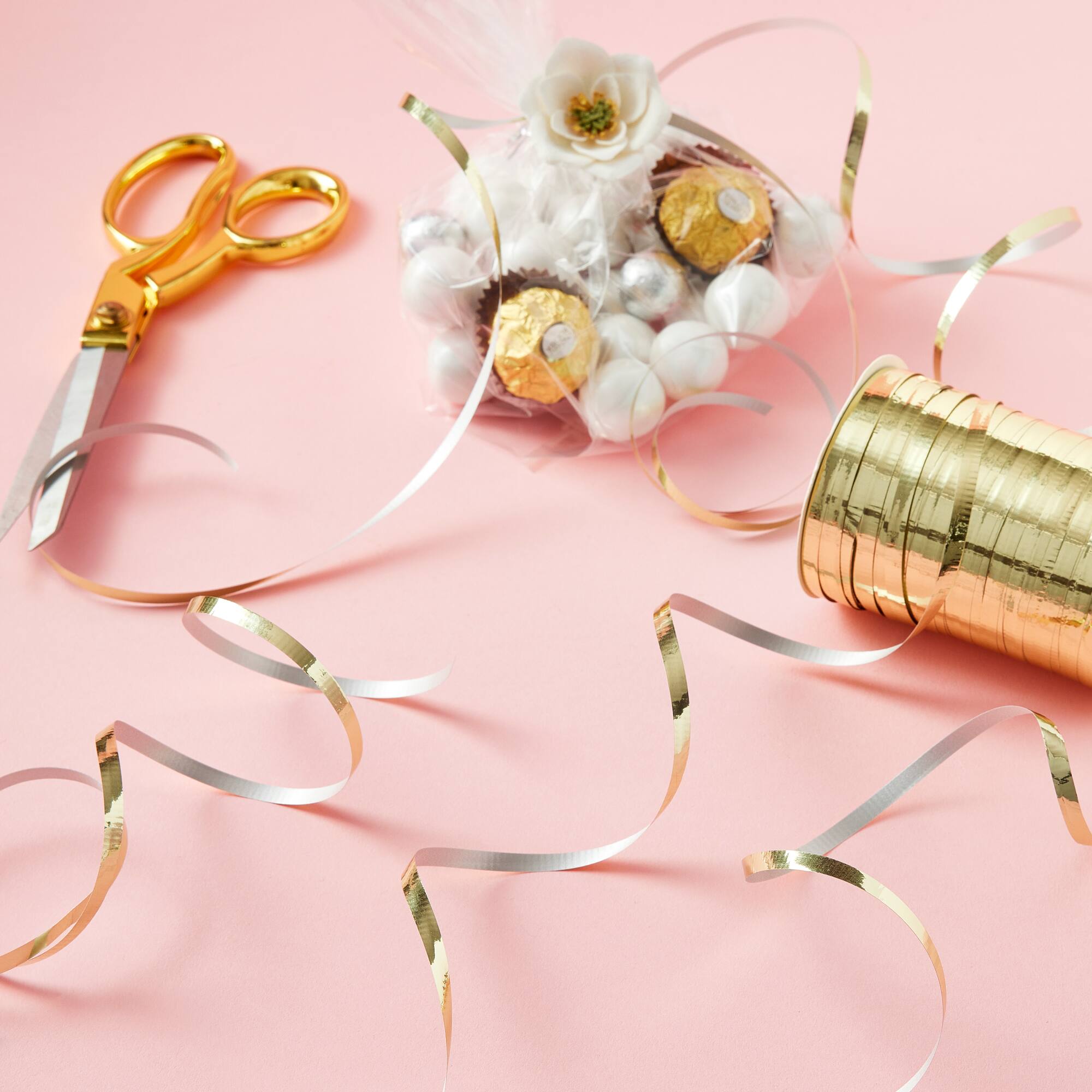100yd. Gold Crimped Curling Ribbon by Celebrate It™
